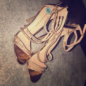 Rose gold heels